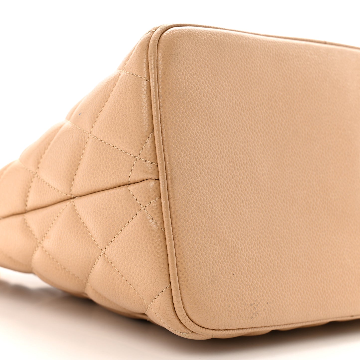 Caviar Quilted Medallion Tote Beige