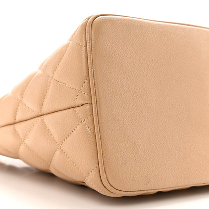 Chanel Caviar Quilted Medallion Tote Beige 9 of 13