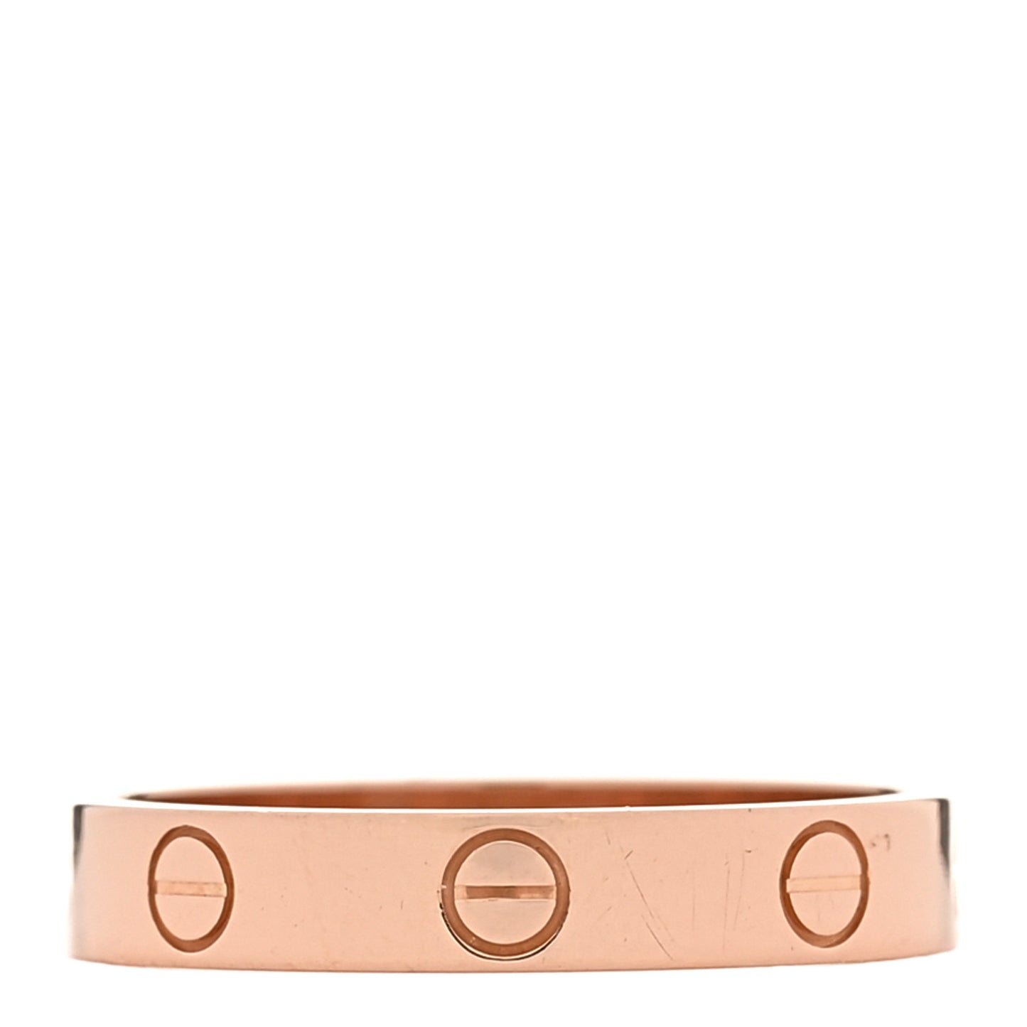 18K Pink Gold 3.5mm LOVE Wedding Band Ring 57 8