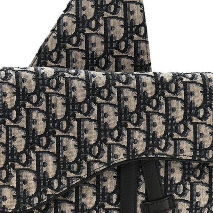 Christian Dior Oblique Mens Saddle Bag Blue 7 of 9