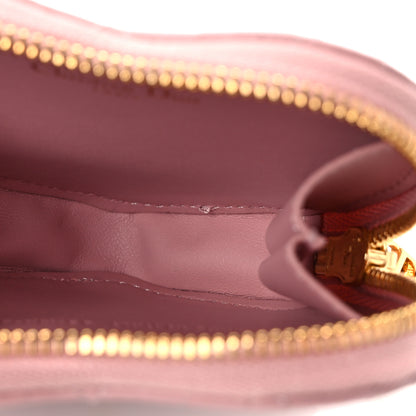 Christian Dior Calfskin Cannage Dioramour Caro Heart Pouch With Chain Old Rose 11 of 12