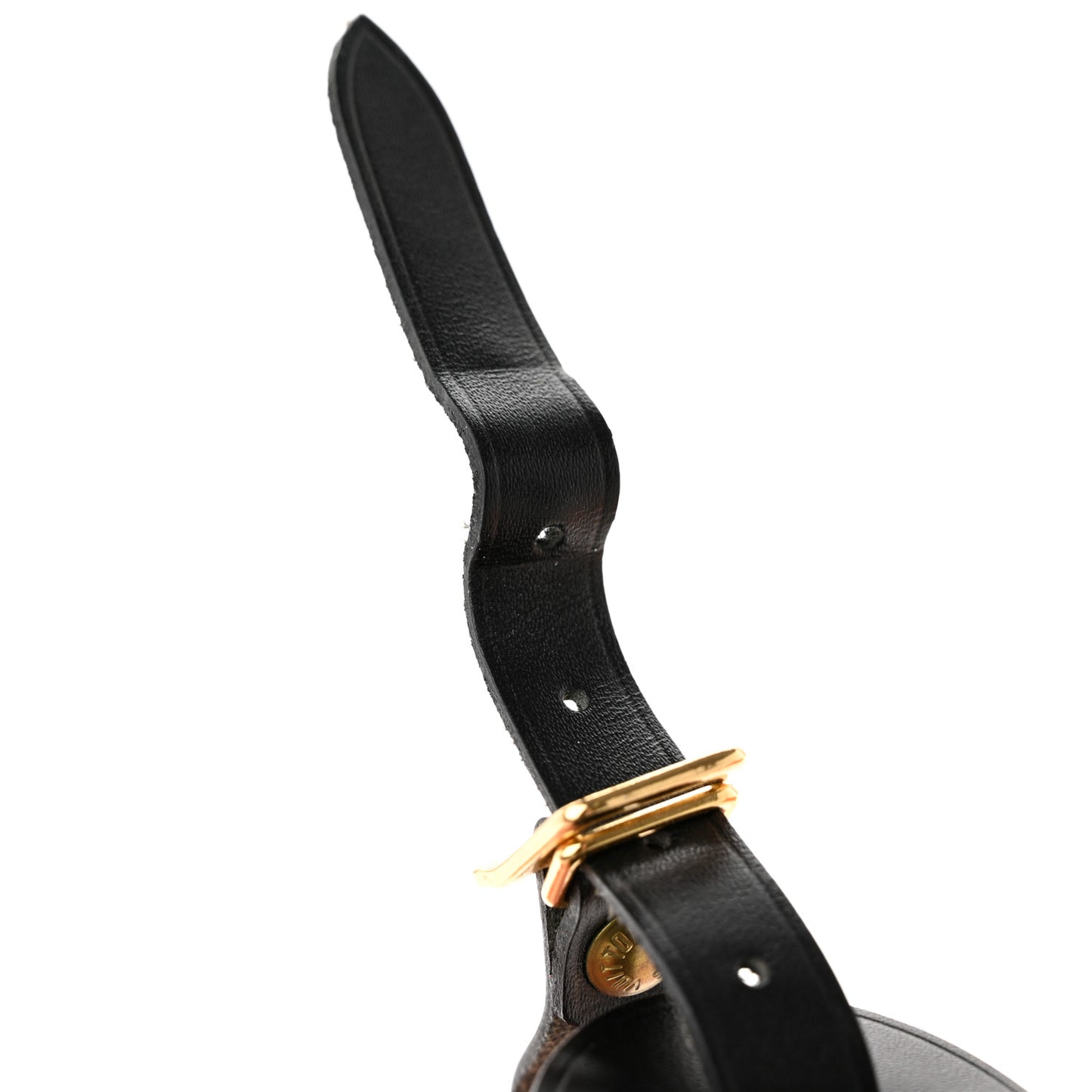 Calfskin Luggage Tag Black