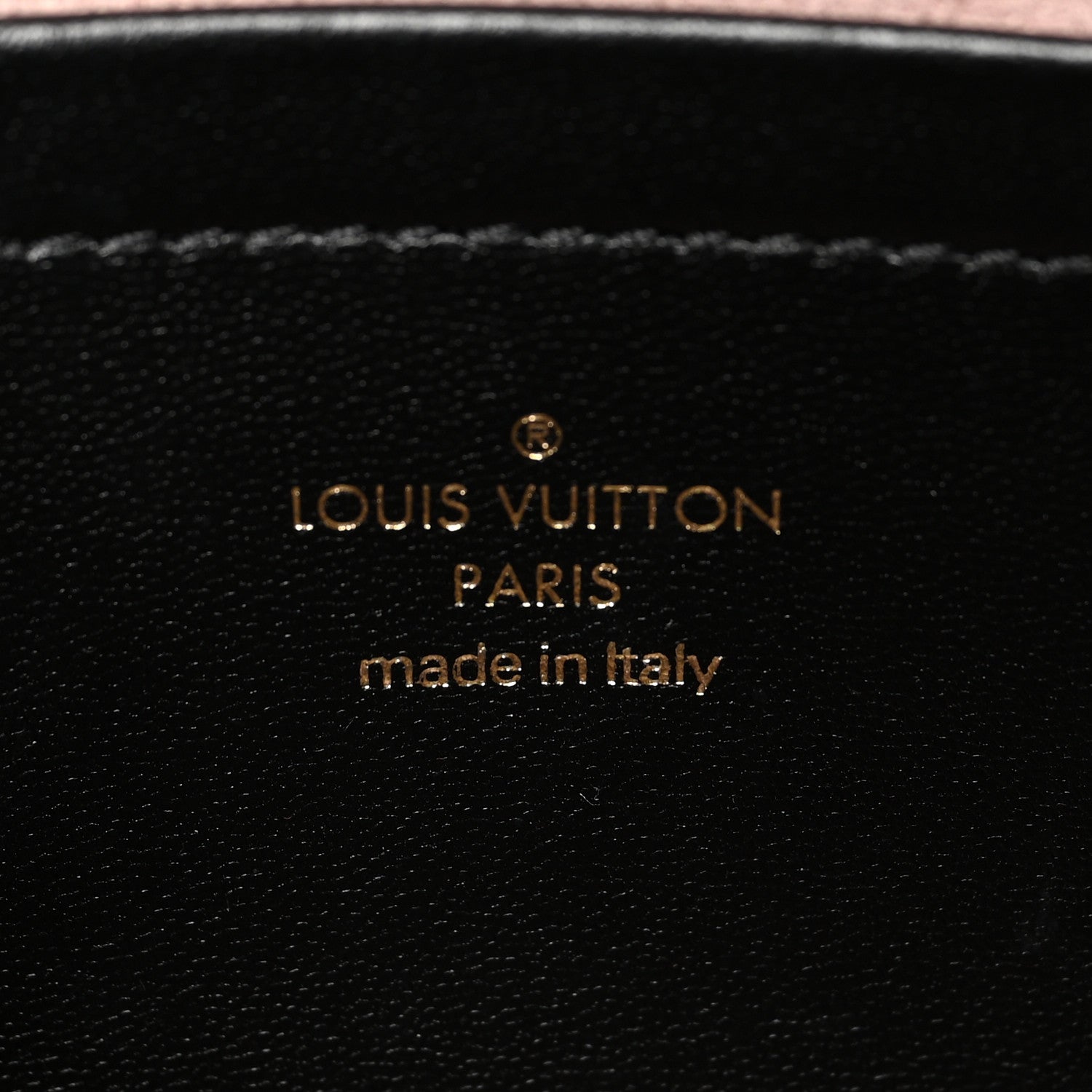 Louis Vuitton Lambskin Embossed Monogram Pochette Coussin Black 7 of 10