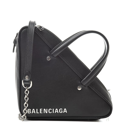 Balenciaga Calfskin XS Triangle Chain Duffle Black 1 of 10