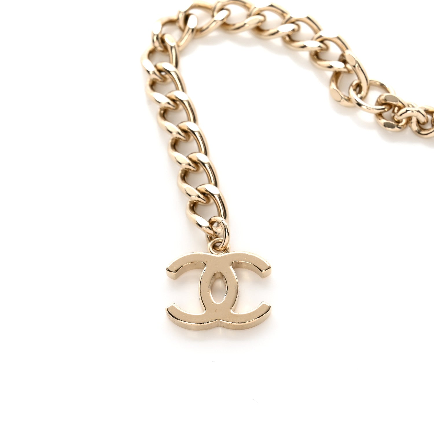 Chanel Crystal CC Chain Links Belt Gold Silver 4 of 6