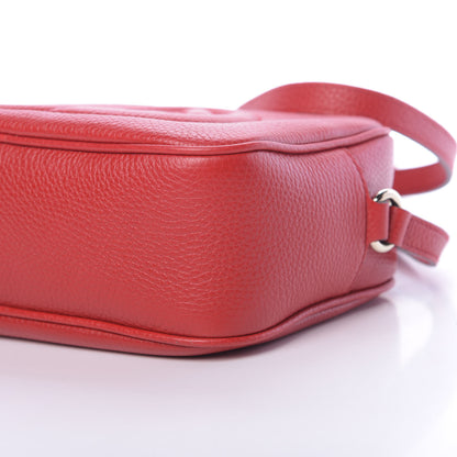 Gucci Pebbled Calfskin Small Soho Disco Bag Vibrant Red 10 of 10