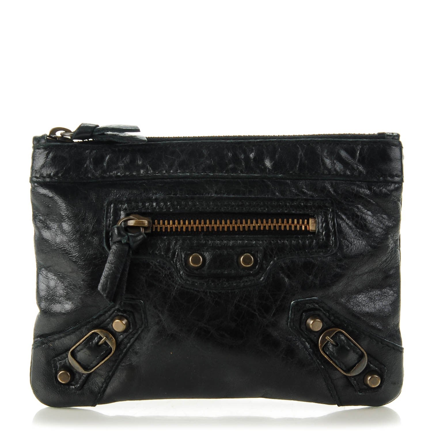 Balenciaga Agneau Classic Hardware M Porte-Monnaie Coin Purse Black 1 of 7