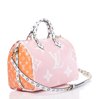 Louis Vuitton Monogram Giant Speedy Bandouliere 30 Rouge 4 of 10