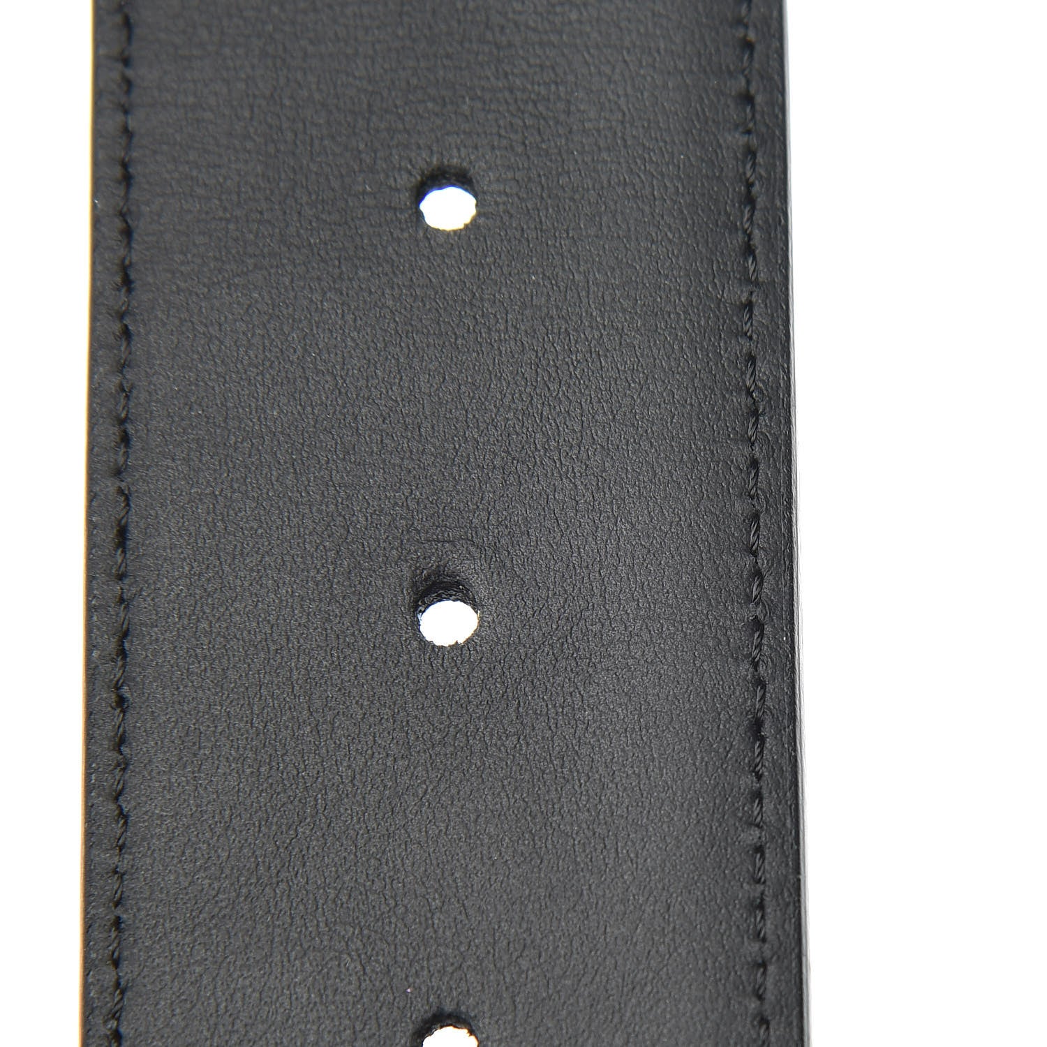 Fendi Vitello Century Bi-Color FF 1974 Embossed Belt Maya Black 8 of 8