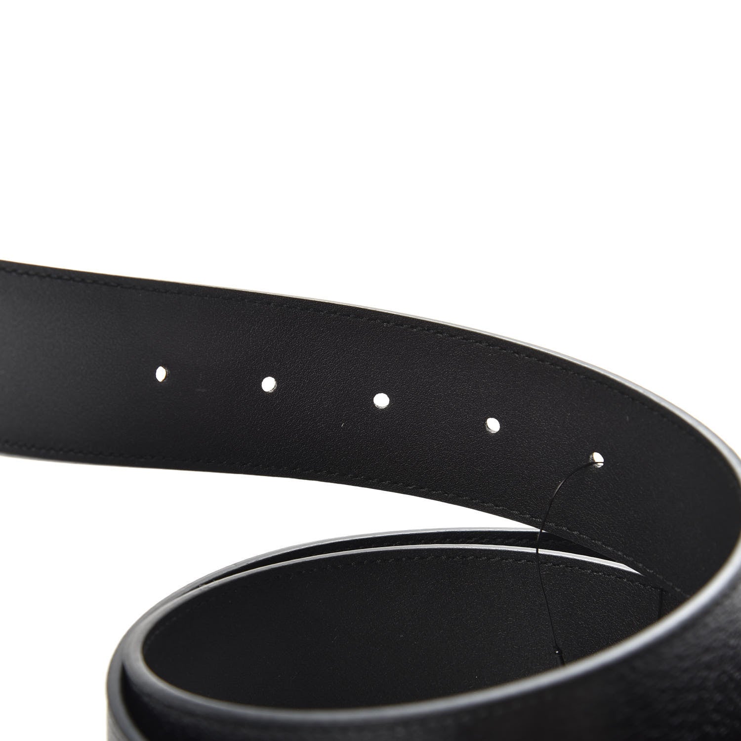 Gucci Textured Calfskin Double G 40mm Belt 105 42 Black 3 of 4