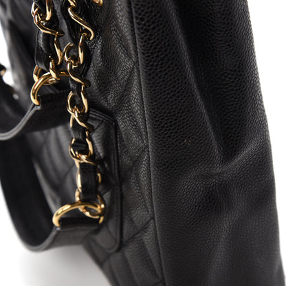 Chanel Caviar Quilted Petit Shopping Tote PST Black 12 of 12