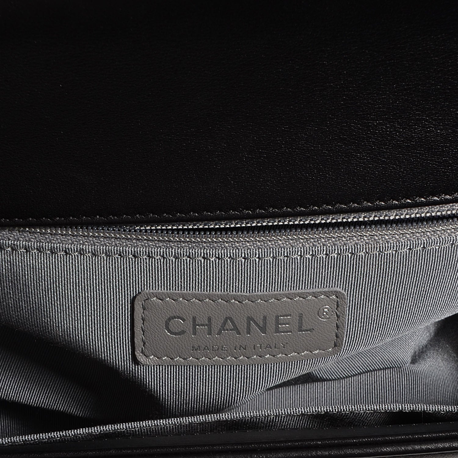 Chanel Calfskin Chevron New Medium Boy Flap Black 6 of 7