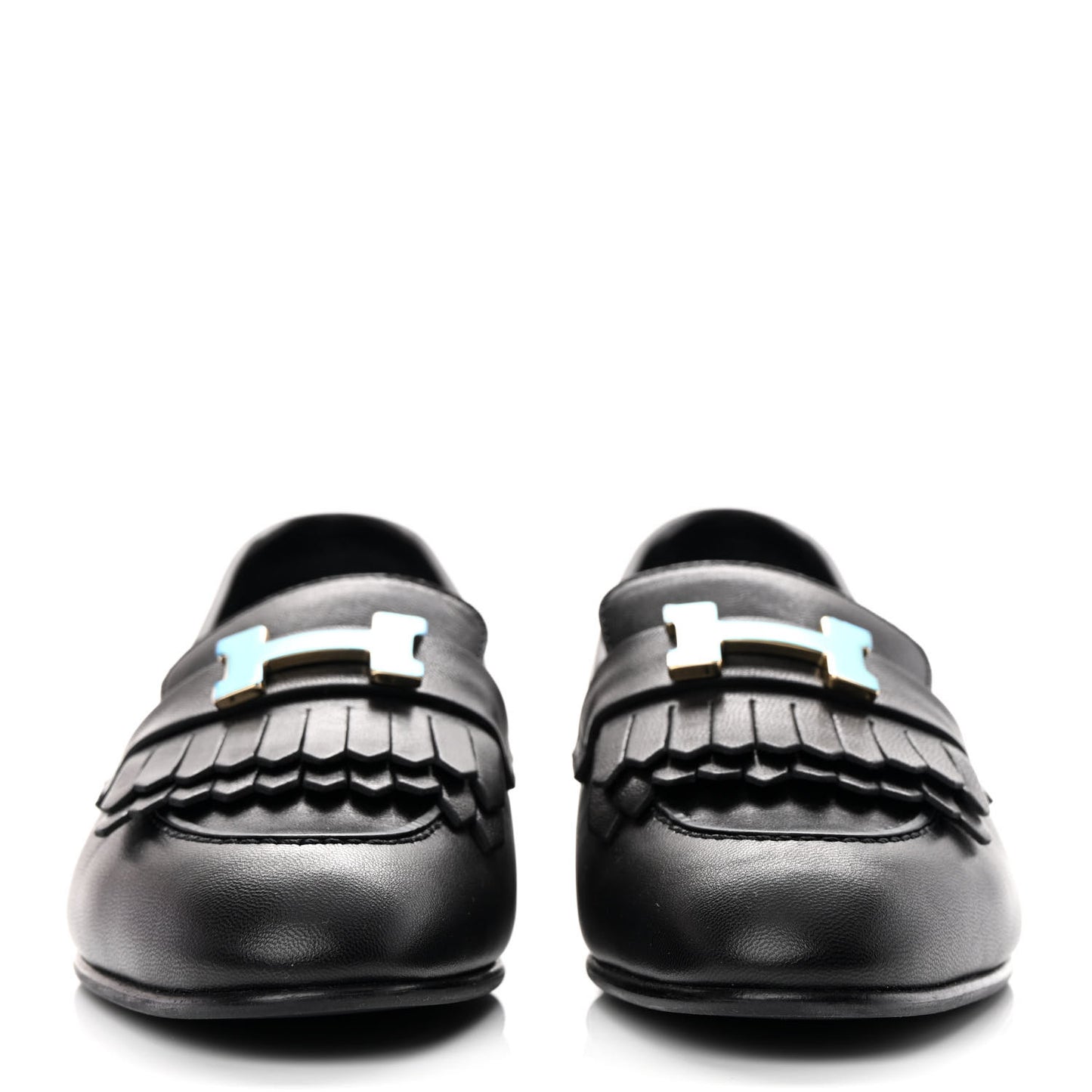 Goatskin Womens Royal Loafers 35.5 Black