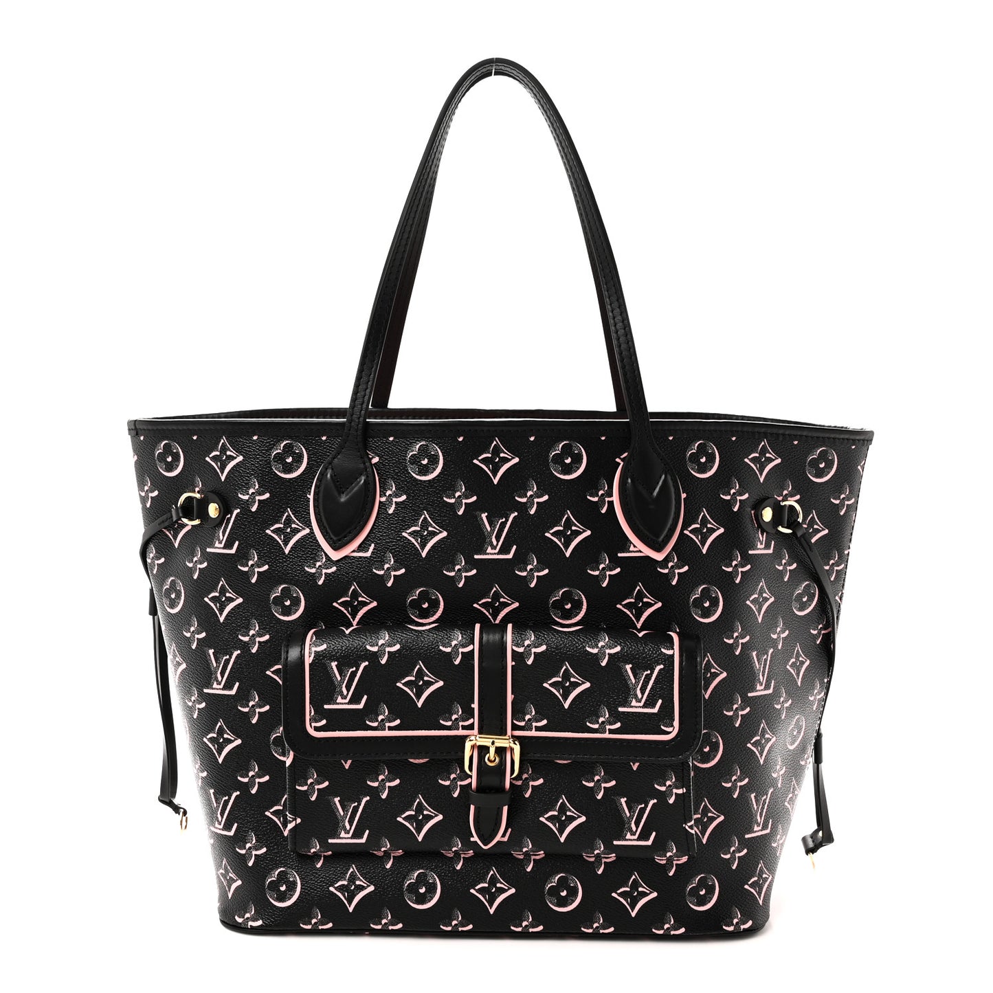 Monogram Fall For You Neverfull MM Black Black