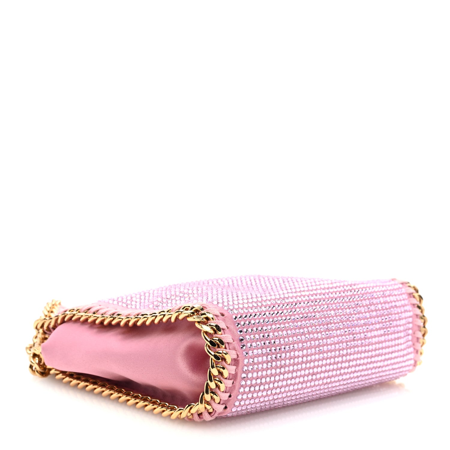 Stella McCartney Crystal Stones Tiny Fold Over Falabella Pink 4 of 9