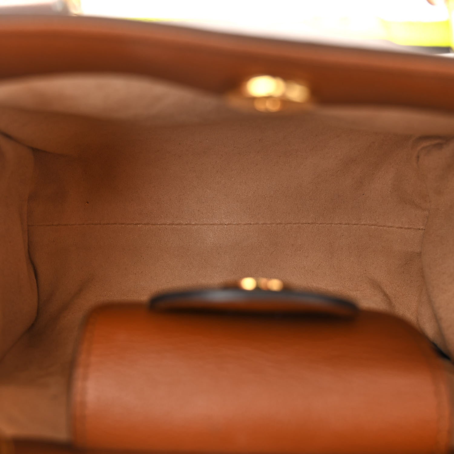 Gucci Wonka Grain Calfskin Mini Diana Tote Bag Cuir Yellow Fluo 5 of 10