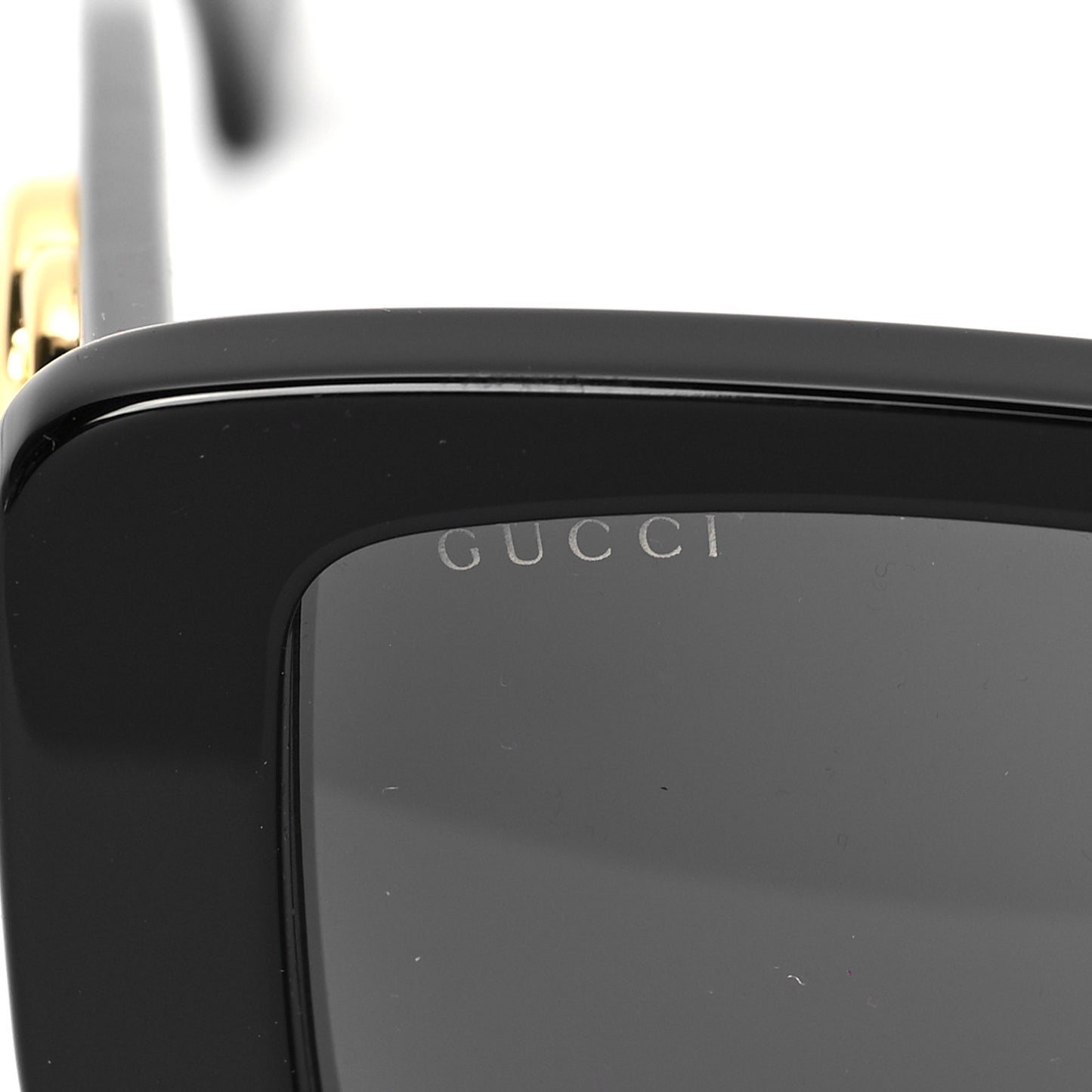 Acetate Square Frame Sunglasses GG0956S Black
