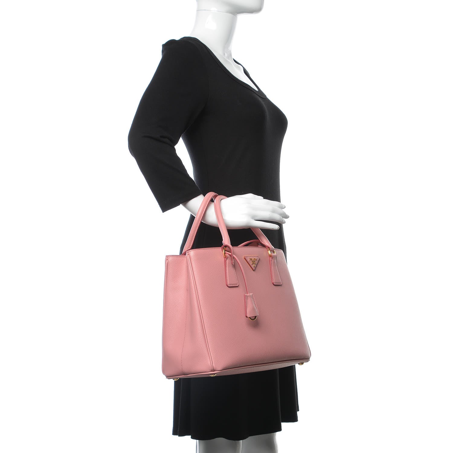 Prada Saffiano Lux Medium Tote Petalo 2 of 15