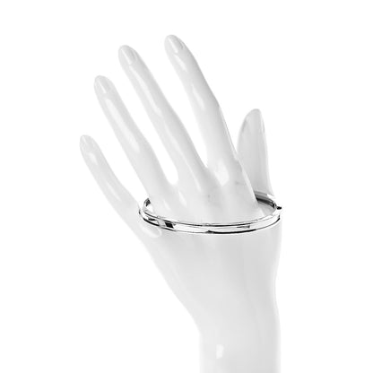 Bulgari 18K White Gold Narrow B.Zero1 Bangle Bracelet L 2 of 6