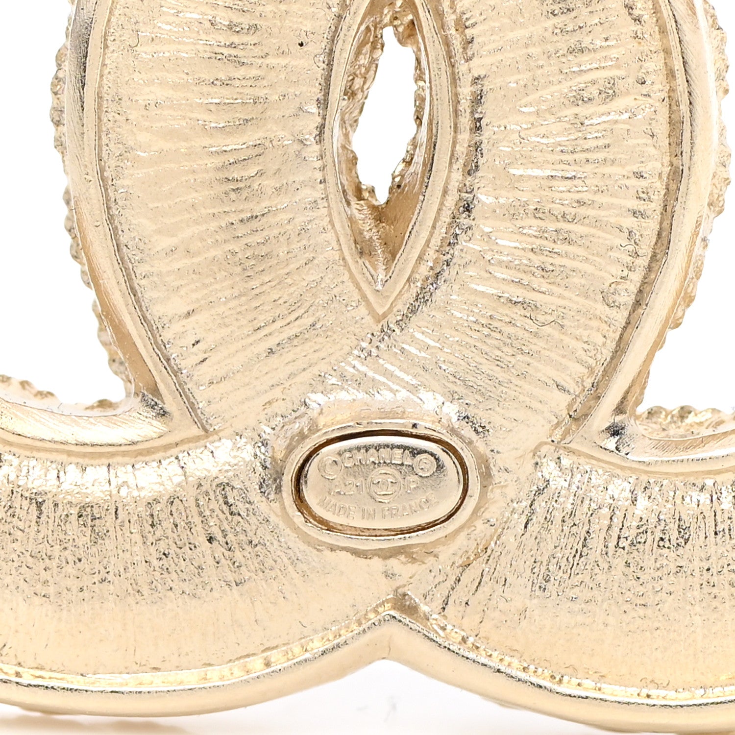 Chanel Pearl Resin Flower CC Brooch Black Gold 4 of 5