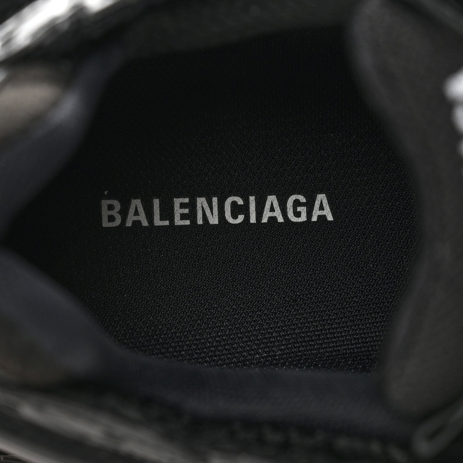 Balenciaga Mesh Rubber Monocolor Mens Runner Sneakers 41 Black 6 of 10