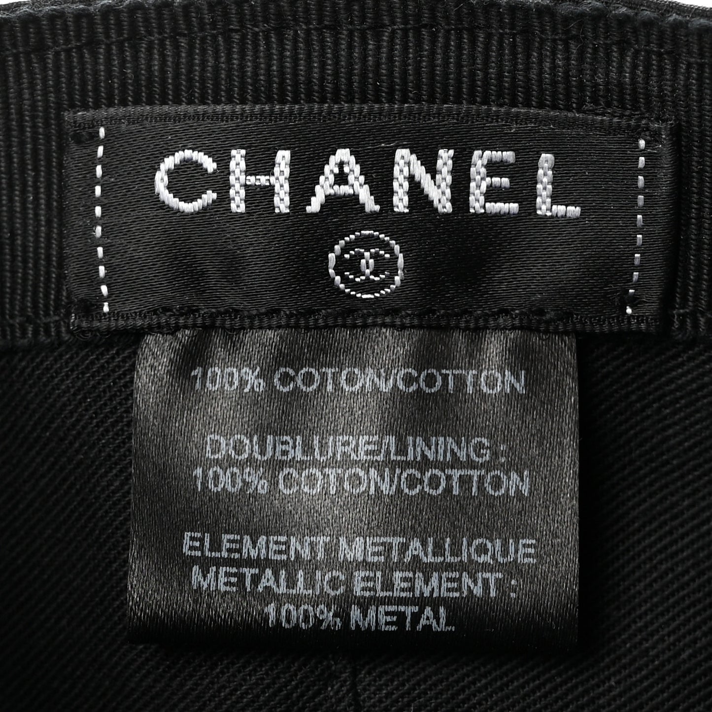 Cotton CC Cap Hat Black