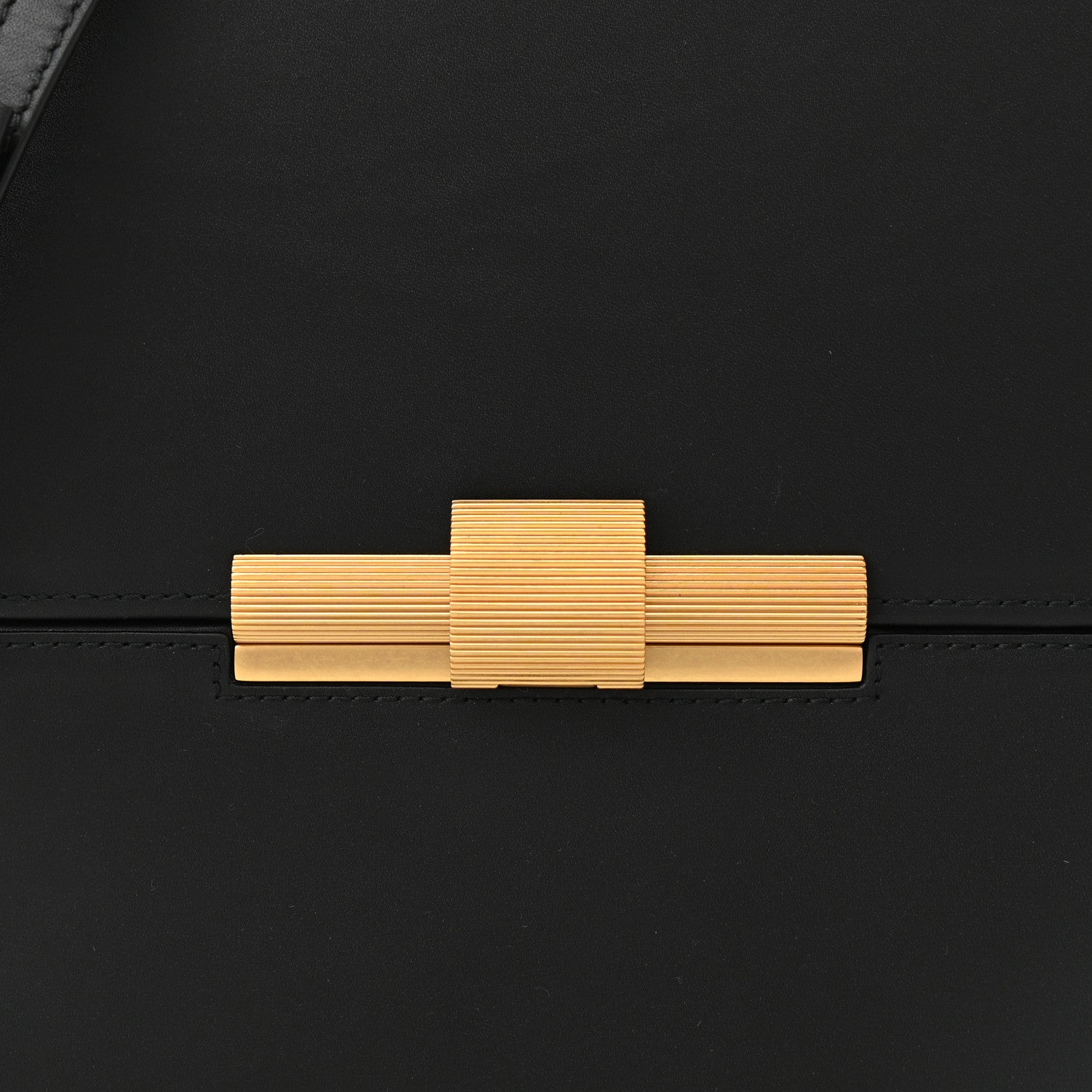 Bottega Veneta Calfskin Daisey Box Clutch Black 7 of 12