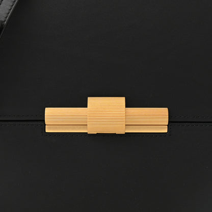 Bottega Veneta Calfskin Daisey Box Clutch Black 7 of 12