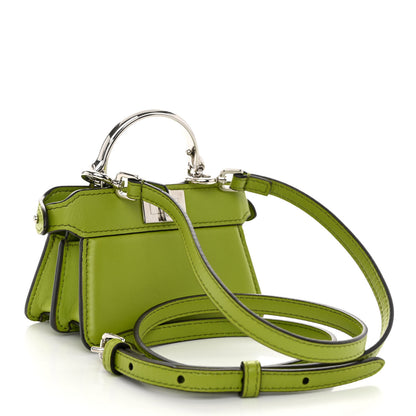 Fendi Shiny Nappa Nano Peekaboo Maxi Handle Satchel Wasabi 3 of 9