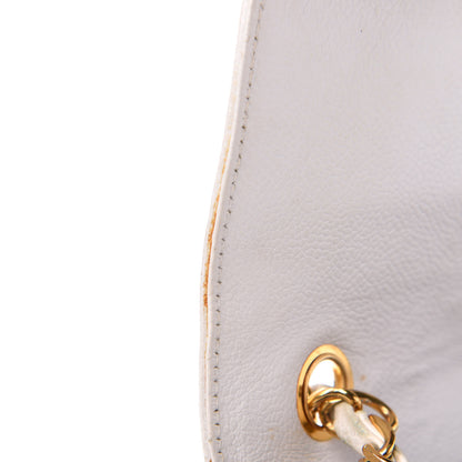 Chanel Caviar Flap Shoulder Bag White 11 of 20