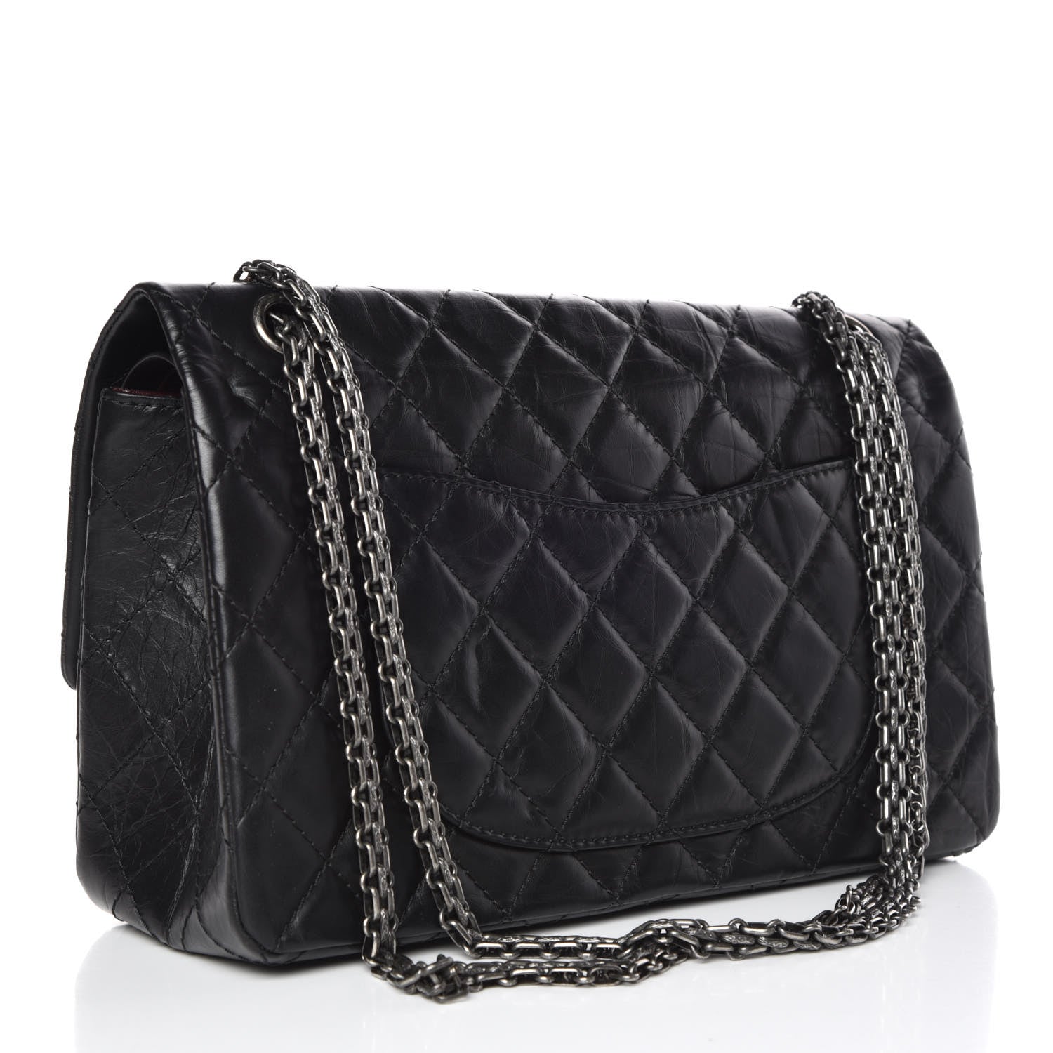 Chanel Aged Calfskin Quilted 2.55 Reissue 226 Flap Black 3 of 10