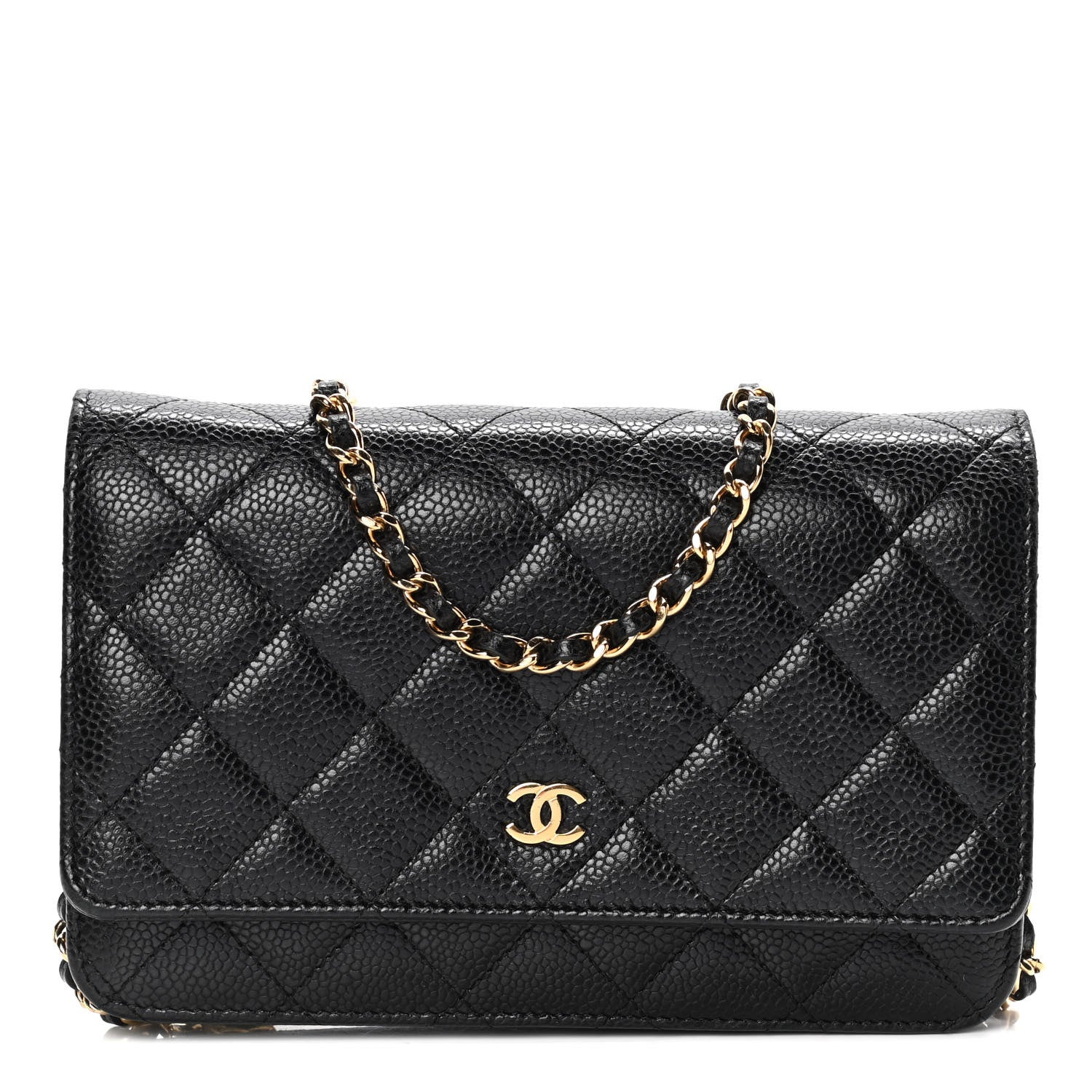 Chanel Caviar Quilted Wallet On Chain WOC Black 1 of 13