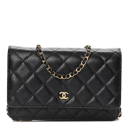 Chanel Caviar Quilted Wallet On Chain WOC Black 1 of 13