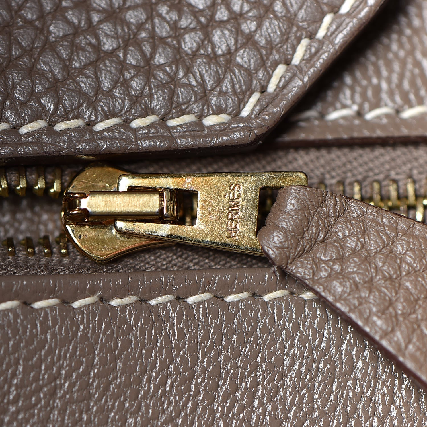 Hermes Taurillon Clemence Birkin 35 Etoupe 18 of 40