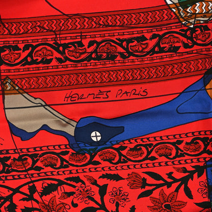 Hermes Silk Le Pegase D'Hermes Shawl 140 2 of 3