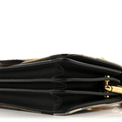 Burberry House Check Bridle Calfskin Small Madison Buckle Bag Tan 12 of 16