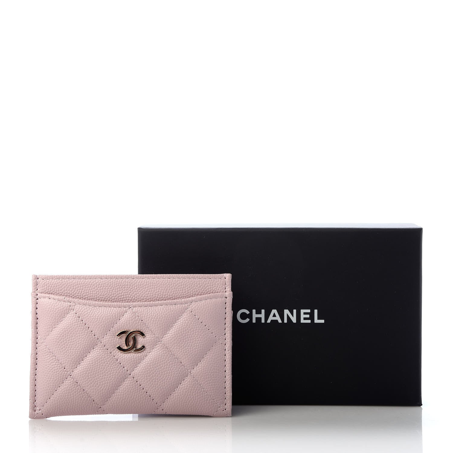 Chanel Caviar Quilted Card Holder Light Pink 8 of 8