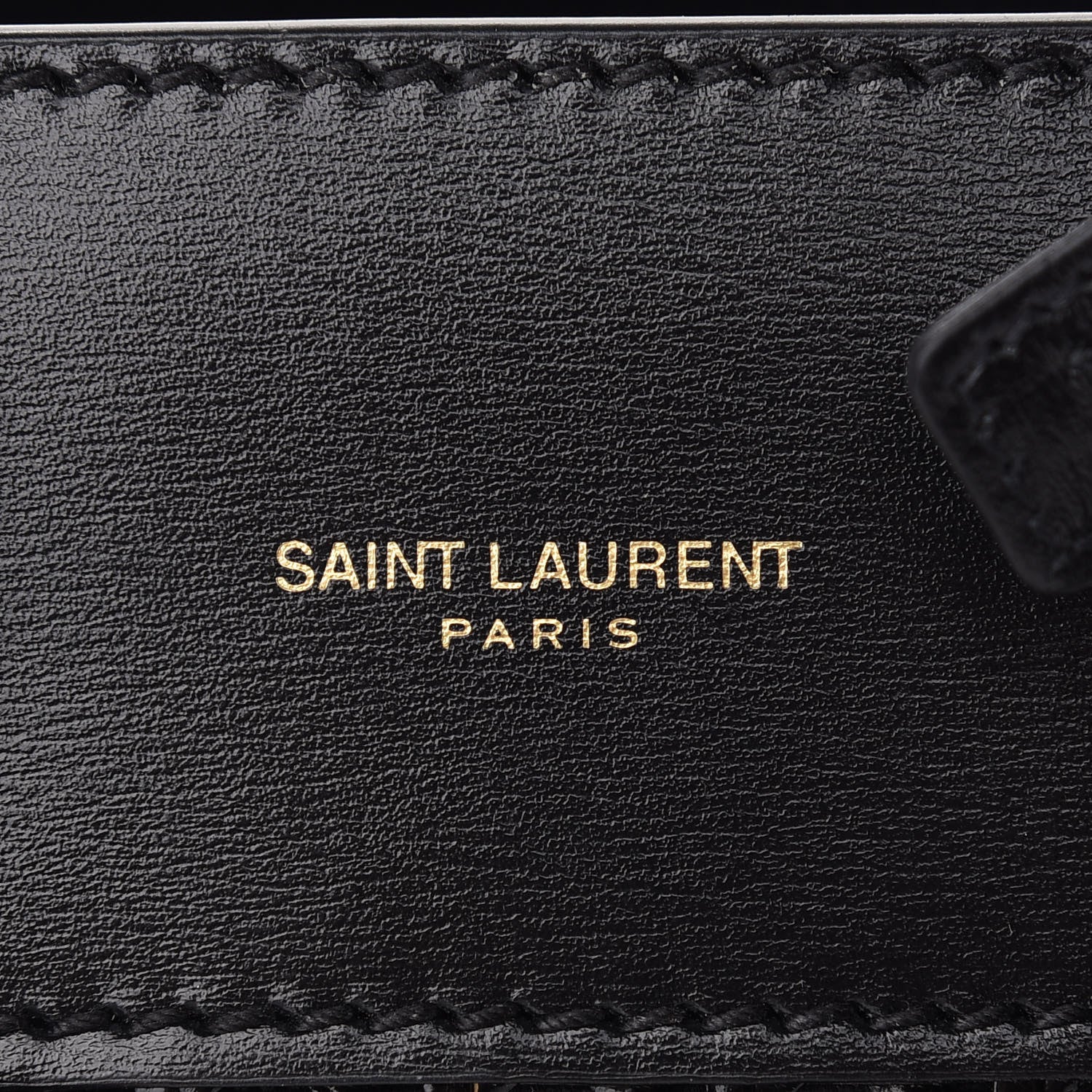 Saint Laurent Calfskin Paglia Palm Nano Sac De Jour Black 6 of 8