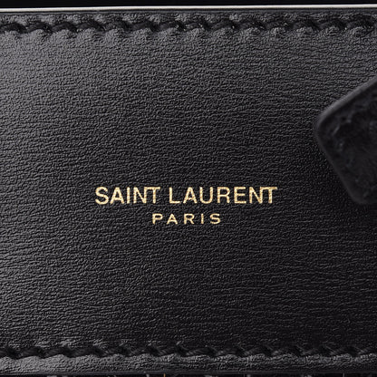 Saint Laurent Calfskin Paglia Palm Nano Sac De Jour Black 6 of 8