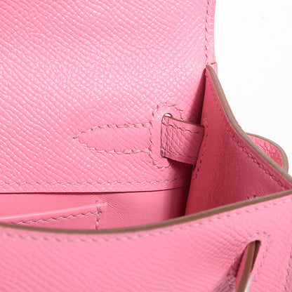Hermes Epsom Kelly Pochette Clutch Rose Confetti 10 of 14