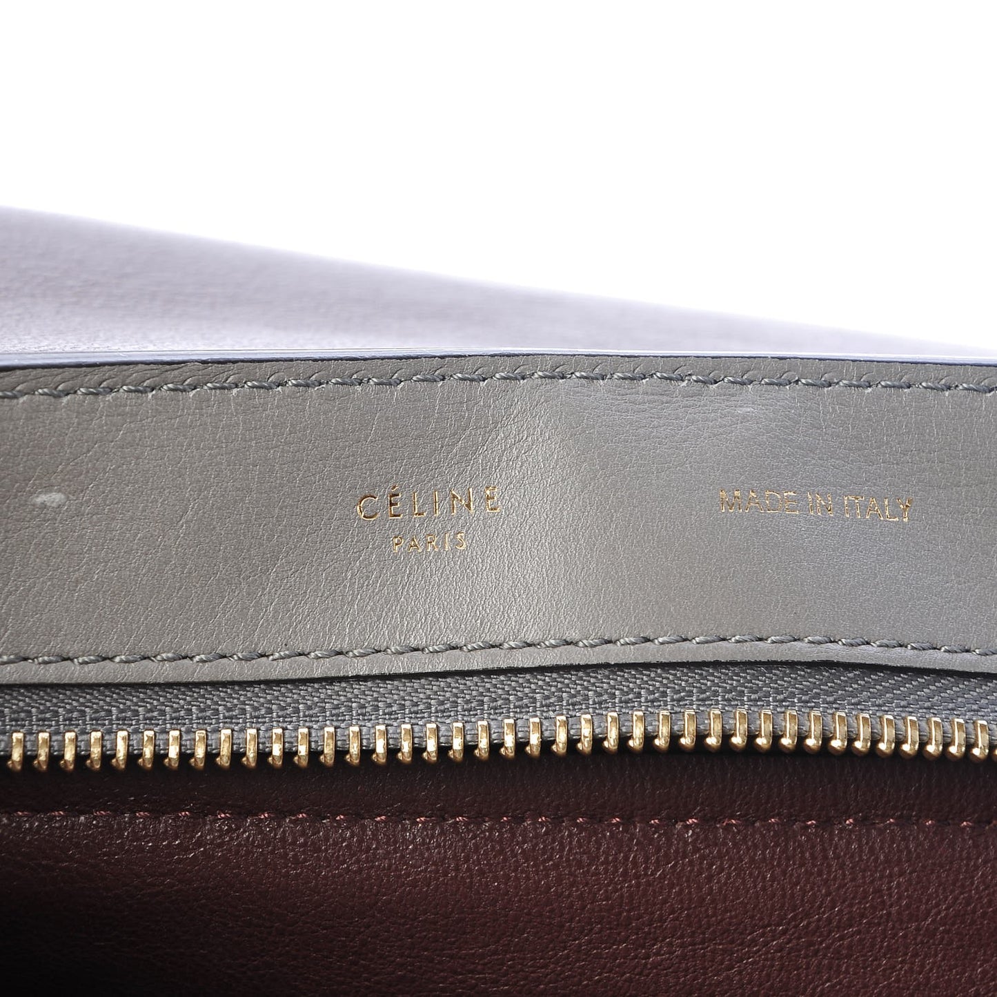 Crocodile Embossed Nubuck Medium Trapeze Grey