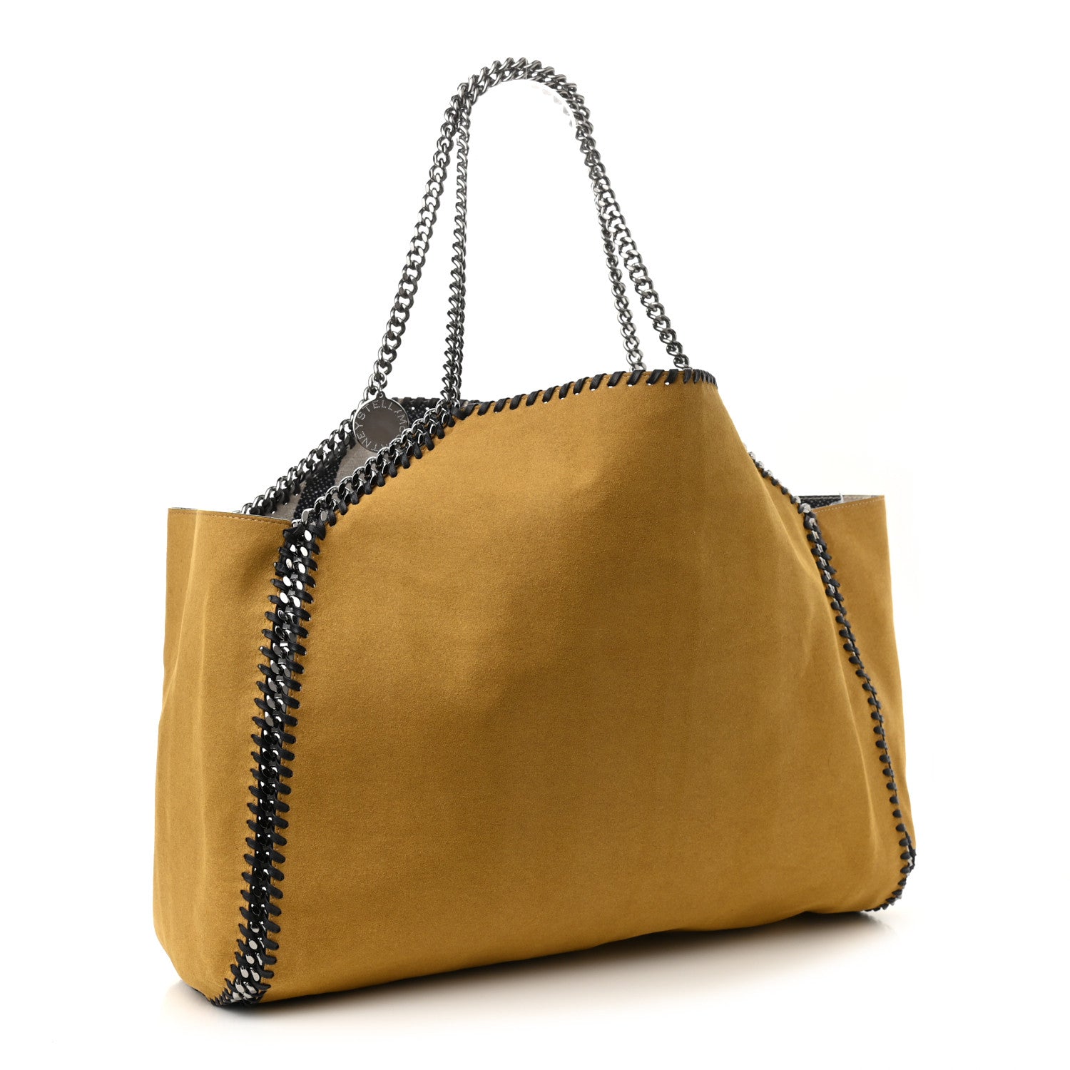 Stella McCartney Canvas Striped Falabella Reversible Tote Navy 5 of 15