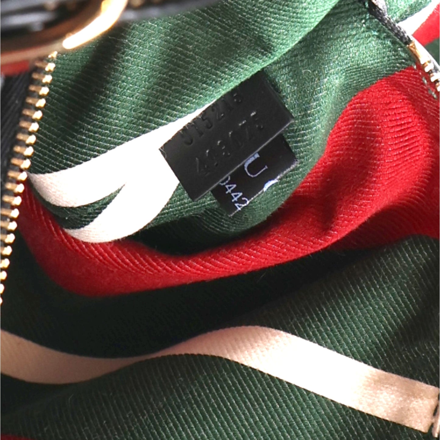 GG Supreme Monogram Emblem Large Tote Bag Beige Black
