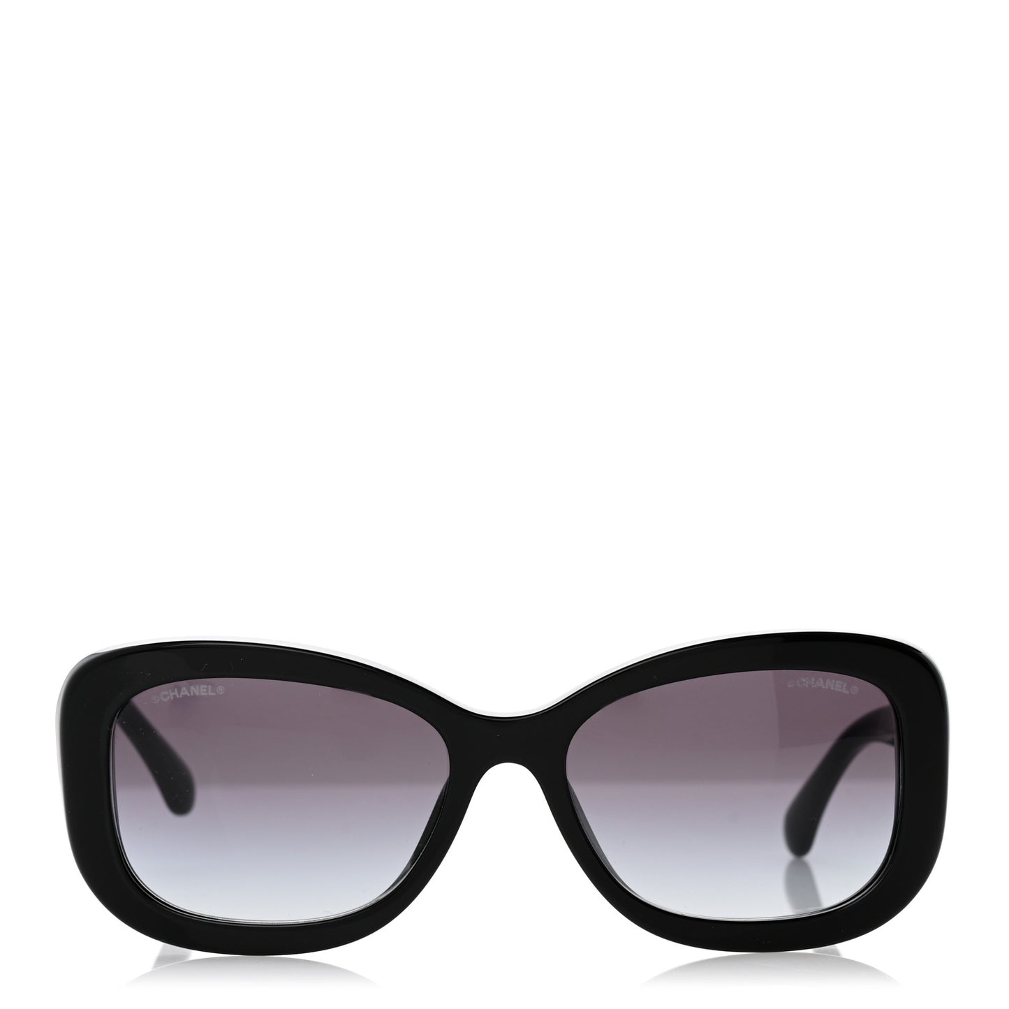 Acetate Rectangle CC Sunglasses 5468-B-A Black