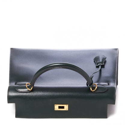 Hermes Box Kelly Sellier 32 Vert Fonce 15 of 32