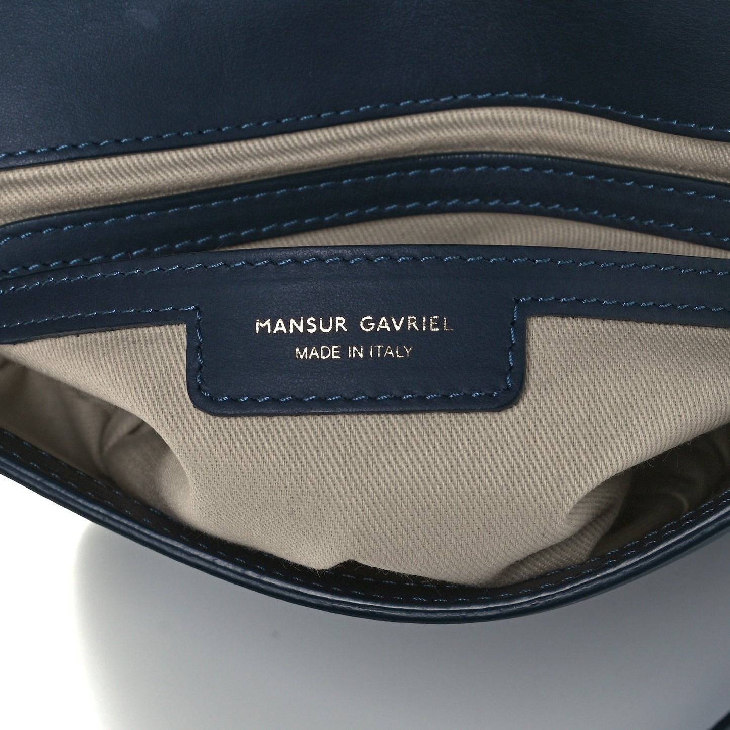 Calfskin Flap Crossbody Bag Blu