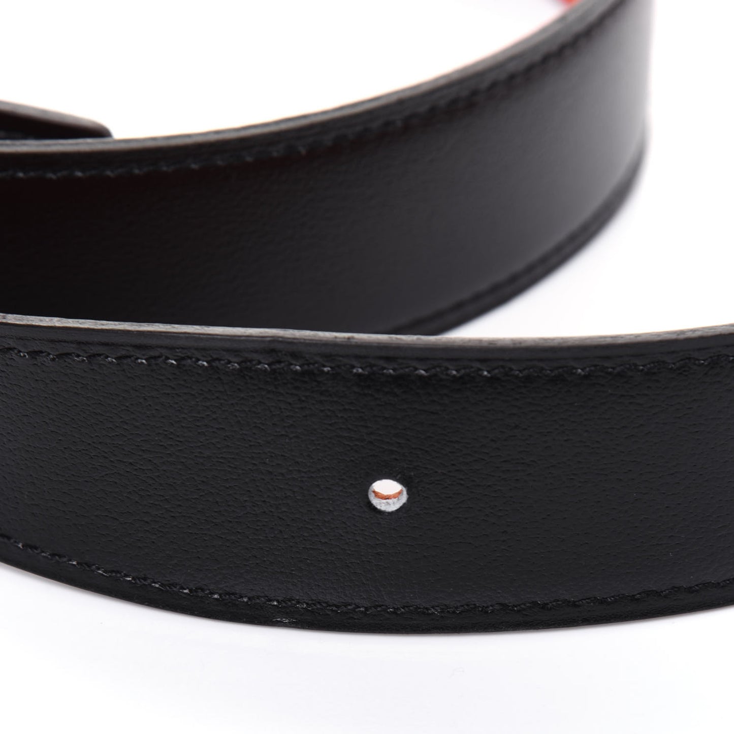 Box Togo 32mm Guilloche H Belt 90 Black Orange