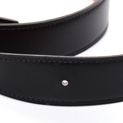 Hermes Box Togo 32mm Guilloche H Belt 90 Black Orange 7 of 11
