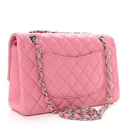 Chanel Lambskin Quilted Medium Double Flap Pink 2 of 9