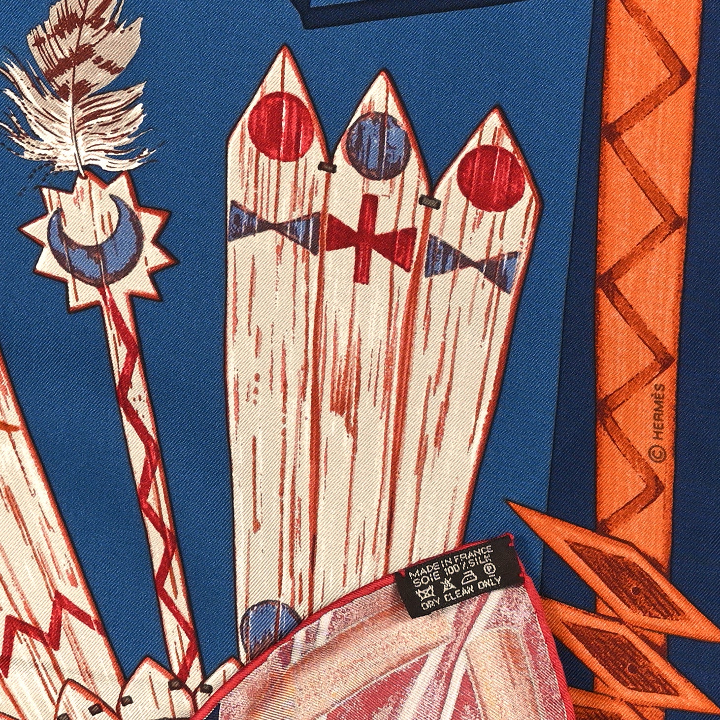 Hermes Silk Cosmogonie Apache Scarf 90 3 of 3